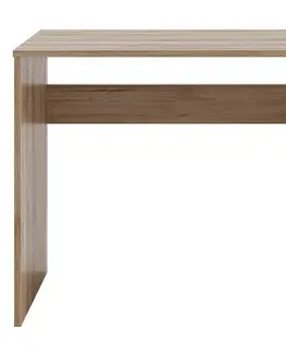 Písacie a pracovné stoly NABBI Boran T písací stôl dub artisan / sivá