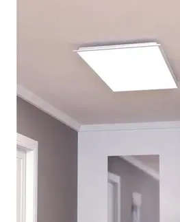Svietidlá Eglo 902303-LED Stmievateľný prisadený panel MORADILLO-R LED/35,5 W/230 V 120×60 cm biely s diaľkovým ovládaním 902303