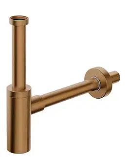 Náhradné diely a príslušenstvo BONOMINI - INOXMATER umývadlový sifón 5/4", odpad 32, nerez/meď mat 0581RG32K6