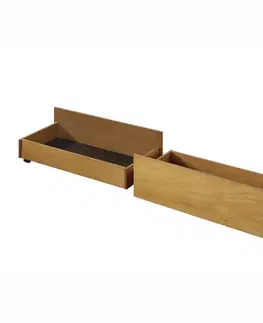 Postele KONDELA Midea úložný priestor k posteli (2 ks) dub