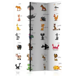 Paravány Paraván Learning by playing (animals) Dekorhome