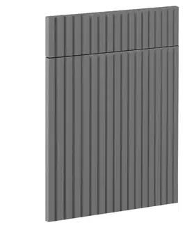 Kuchynské skrinky Čelo skrinky Luxeo F14-D60S1-AX ryfla dark grey