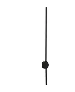 Nástenné osvetlenie Moderné nástenné svietidlo čierne 100 cm vrátane LED - Clockwise