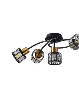 Svietidlá  Prisadený luster ZAHARA 5xE27/10W/230V čierna 336804