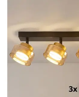 Svietidlá BRILAGI - LED Bodové svietidlo AURA LUX 3xGX53/30W/230V čierna/zlatá WO-OEM-CF-08-GLD
