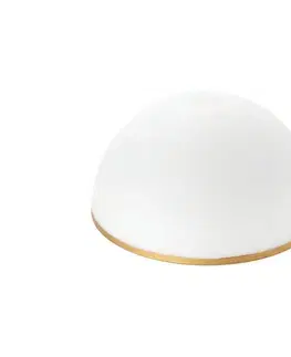 Lampy Orion Náhradné sklo k lustru a stojacej lampe OLD LAMP E27 pr. 30 cm biela/zlatá Glas 1838/30