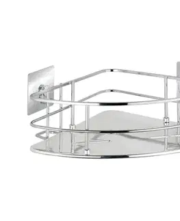 Svietidlá WENKO 23856800-Polica TURBO-LOC QUADRO ED. 27,5x19,3 cm nerez/lesklý chróm 23856800