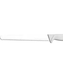 Kuchynské nože STALGAST HACCP-Nôž, zúbkovaný , biely, 30cm