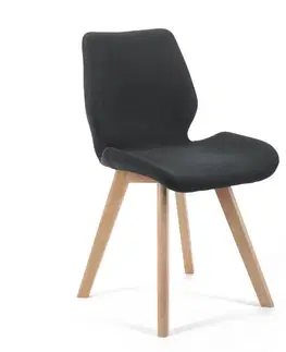 Jedálenské stoličky Sada 4 ks - Moderné kreslo MIRKA, čierna
