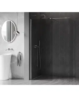 Sprchové dvere MEXEN/S - Kyoto-X Sprchová zástena WALK-IN 100 x 80, transparent 10 mm, chróm 800-100-202-01-00-080-X