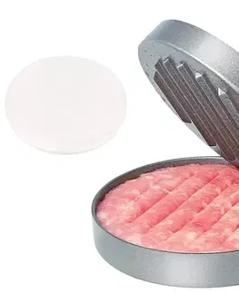 Vykrajovačky MAKRO - Lis na hamburger 12 x 9cm s voskovým papierom