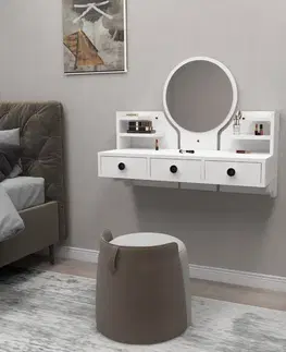 Toaletné Toaletný stolík Polina - White