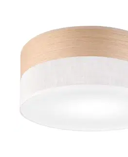 Svietidlá  Stropné svietidlo SIRJA WOOD 1xE27/15W/230V pr. 35 cm biela/dub LM-1.261/BIAŁY