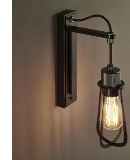 Svietidlá Endon 80950 - Nástenné svietidlo URBAN 1xE27/6W/230V čierna 80950