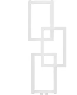 Radiátory do kúpeľne MEXEN - Grid vykurovací rebrík/radiátor dekoratívny 870 x 360 mm, 209 W, biela W215-0870-360-00-20