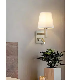 Svietidlá BRILAGI - LED Nástenná lampa DEYA 1xE14/40W/230V + LED/3W biela/matný chróm BRI203