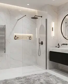 Sprchové dvere REA/S - Sprchová zástena Flexi Transparent / Titan 90 KPL-K99466