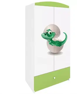 Skrine do izieb Skriňa Babydreams Zelená – Dino
