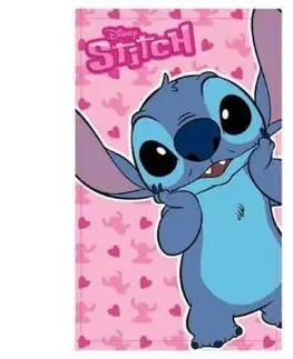 Uteráky Detský uterák Lilo and Stitch ružový 30x50cm Setino Tiahome