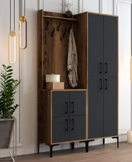 Predsieňové steny Predsieňová stena Berlin BA - Walnut, Anthracite