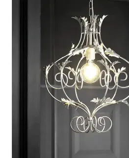 Svietidlá ONLI - Luster na reťazi CONTESSA 1xE27/22W/230V strieborná 1735/SA