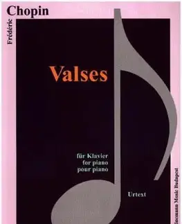 Hudba - noty, spevníky, príručky Chopin, Valses - Chopin Fryderyk