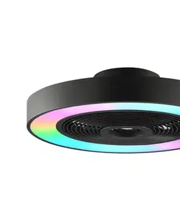 Ventilátory Brilliant - LED RGBW Stropné svietidlo s látorom CATANIA LED/37W/230V čierne + DO G81205/06