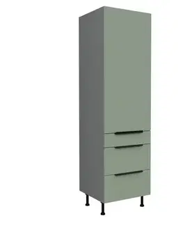 Kuchynské skrinky stojace Kuchynská skrinka Aria-Sa/Ant Anti Fingerprint 60dks-215 1f 3s