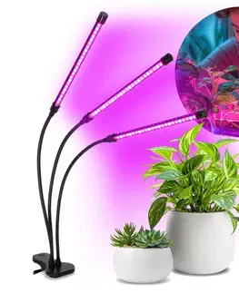 Lampy BRILAGI-LED Stmiev. lampa s klipom na pestovanie rastlín VITABLOOM 3xLED/10W/230V 004070