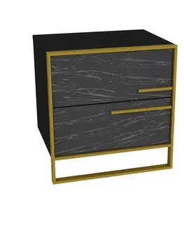 Konferenčné stolíky Nočný stolík Polka Black