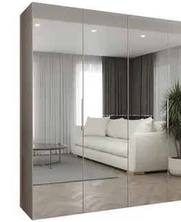 Šatníkové skrine Skriňa Marbella III 200 kašmír/kašmír