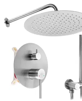 Sprchy a sprchové panely REA - Podomietková sprchová sada Foss Clif Nickel Brush + BOX REA-P5969