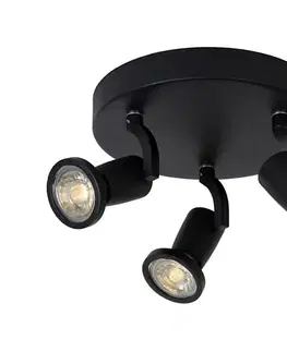 Svietidlá Lucide 11903/15/30 - LED bodové svietidlo JASTER-LED 3xGU10/5W/230V čierne 11903/15/30