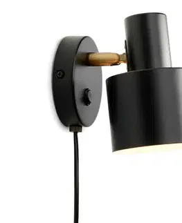Svietidlá Halo Design 746880 - Nástenné bodové svietidlo VOGUE 1xE27/40W/230V čierna/mosadz 746880