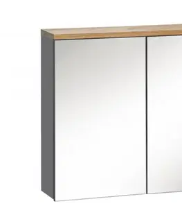 Skrinky do kúpeľne ArtCom Zrkadlová skrinka BALI Grafit 841 | 80 cm