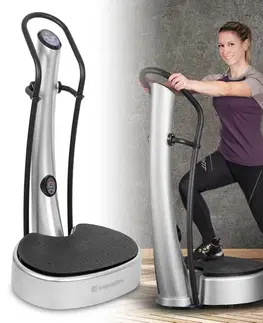 Vibromasážne stroje VibroGym inSPORTline Lotos strieborná