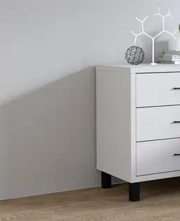 Komody a skrinky DORINA moderná komoda, svetlo šedá