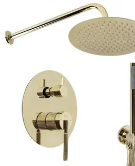 Sprchy a sprchové panely REA - Podomietková sprchová sada Argon Gold + BOX REA-P6538