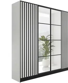Šatníkové skrine Skriňa Eden 4d 207 Biela 3