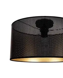 Svietidlá HEXE Stropné svietidlo ALDO 1xE27/60W/230V pr. 40 cm čierna 0028