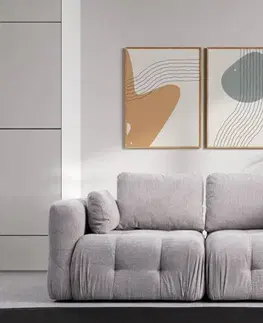 Pohovky a gauče Dvojmiestna pohovka Amaris 2 Seater - Light Grey