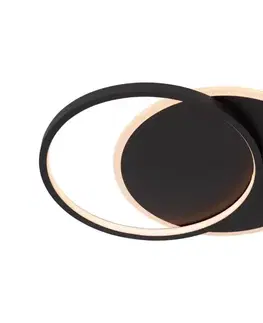 Svietidlá Lucide 44112/24/30 - LED Stmievateľné stropné svietidlo AXELLE LED/24W/230V čierna 44112/24/30