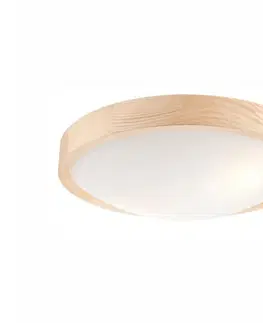Svietidlá  Stropné svietidlo NATURAL SLIM 2xE27/60W/230V ø 37 cm borovica LD-PD-8.2 sosna