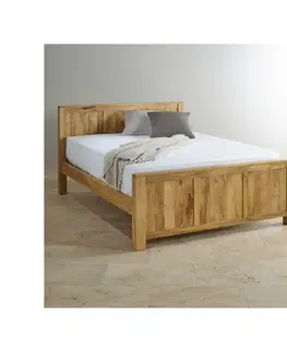 Postele Posteľ Hina 180x200 z mangového dreva