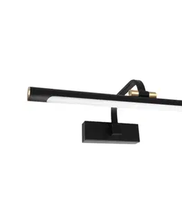 Kúpeľňové zrkadlá  LED Kúpeľňové osvetlenie zrkadla VINCI LED/15W/230V 60 cm IP44 čierne ML2034