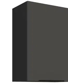 Kuchynské skrinky visiace Kuchynská skrinka Aria-Gr/Bl Anti Fingerprint 50g-72 1f