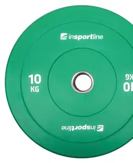 Závažia k činkám Gumový kotúč inSPORTline Bumper Plate Go 10 kg 50 mm