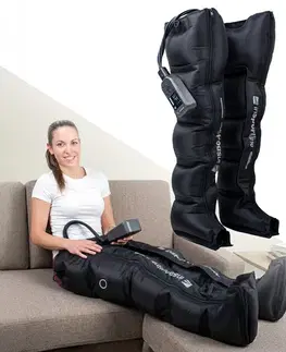Masážne prístroje Kompresné masážne nohavice inSPORTline Compflex 50-160 mmHg • 5 komôr • 2500 mAh M (155-170)