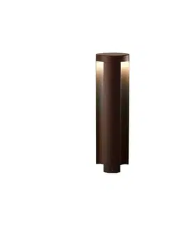 Záhradné lampy Panlux PN42100038 Záhradné LED svietidlo Costa 360 hnedá, 19 W