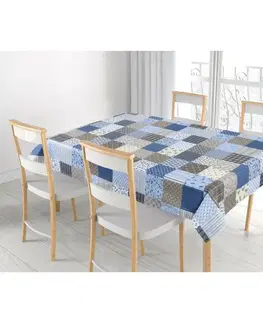 Obrusy Bellatex Obrus ​​Adela Patchwork modrá, 120 x 140 cm, 120 x 140 cm